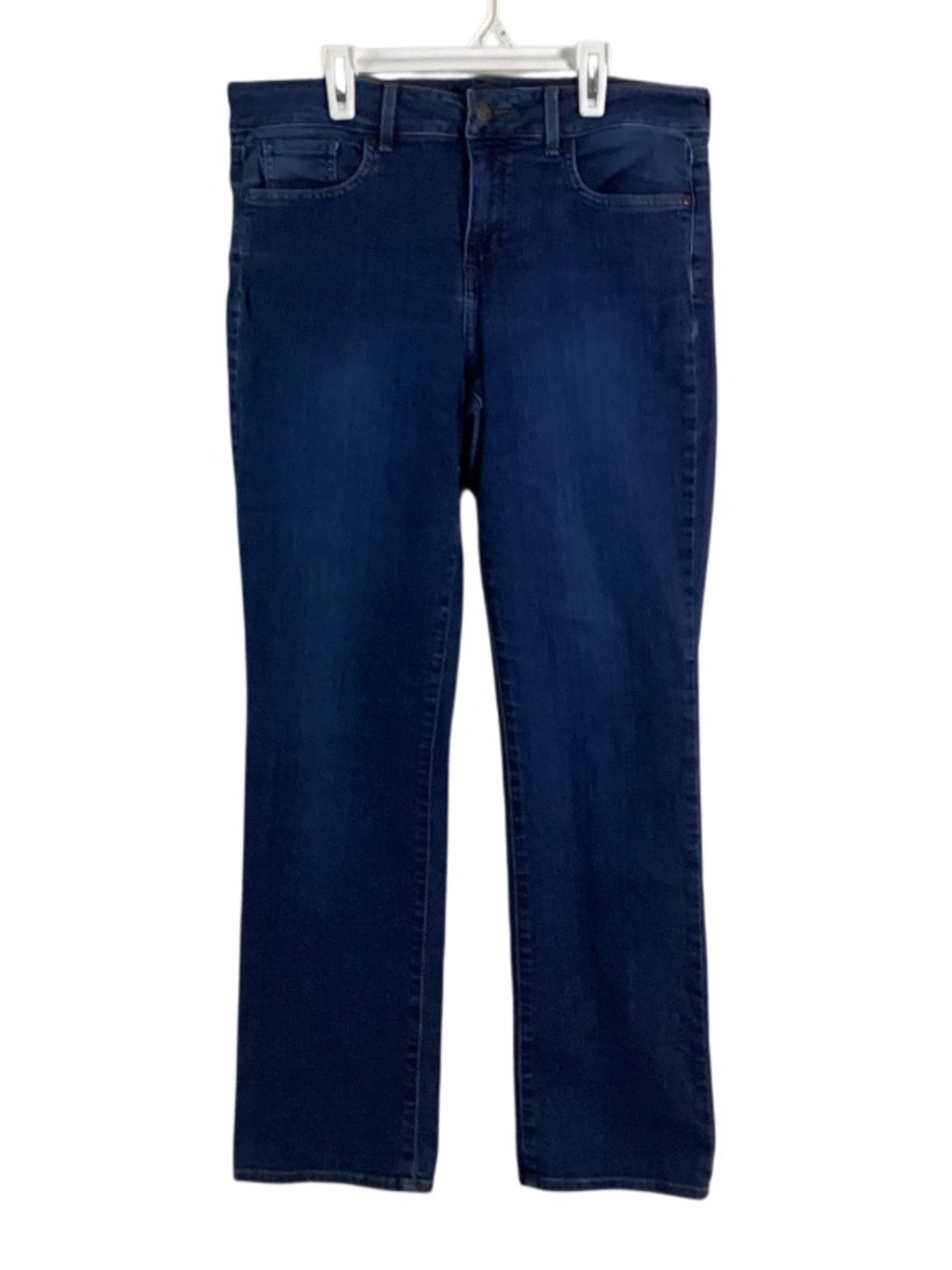 NYDJ Women's Dark Indigo Straight-Leg Jeans 10